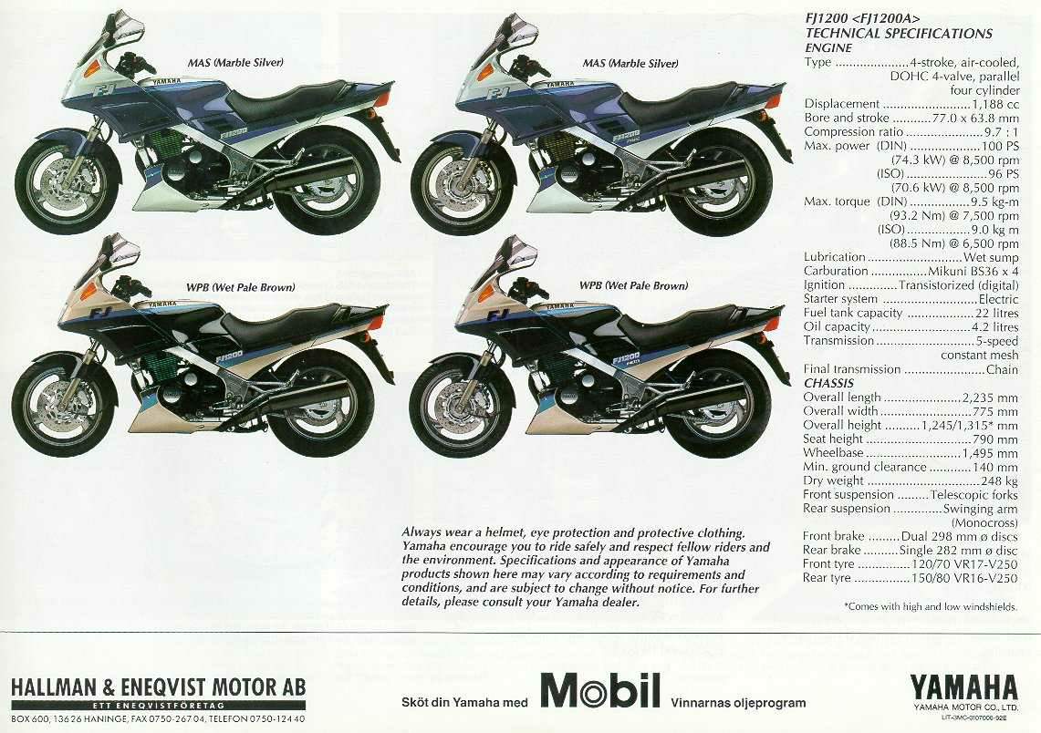 1991 Yamaha FJ1200